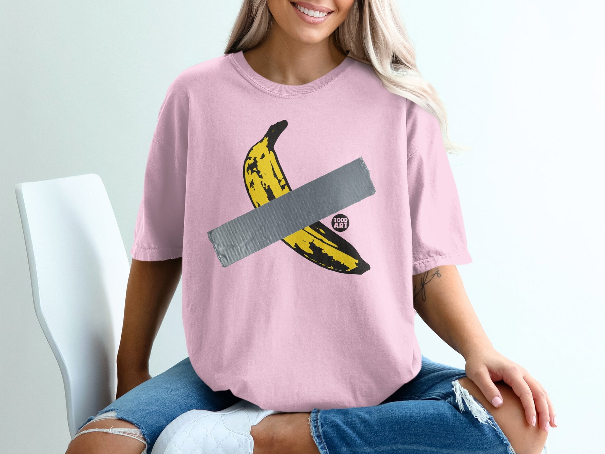 Pink Banana Duct Tape Todd Art Graphic product type