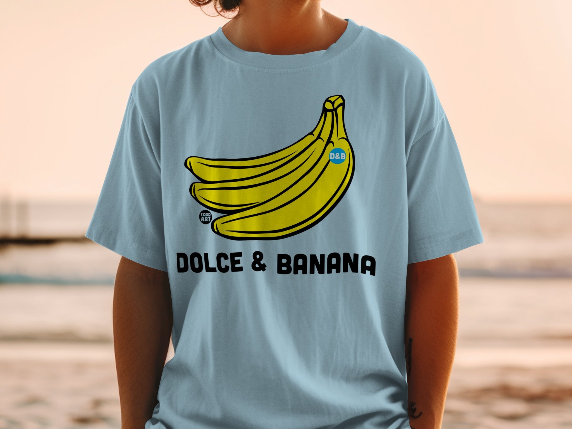 Light Blue Dolce & Banana Bananas D&B Todd Art product type