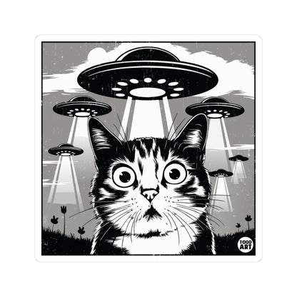Cat AbductionTodd Art Sticker