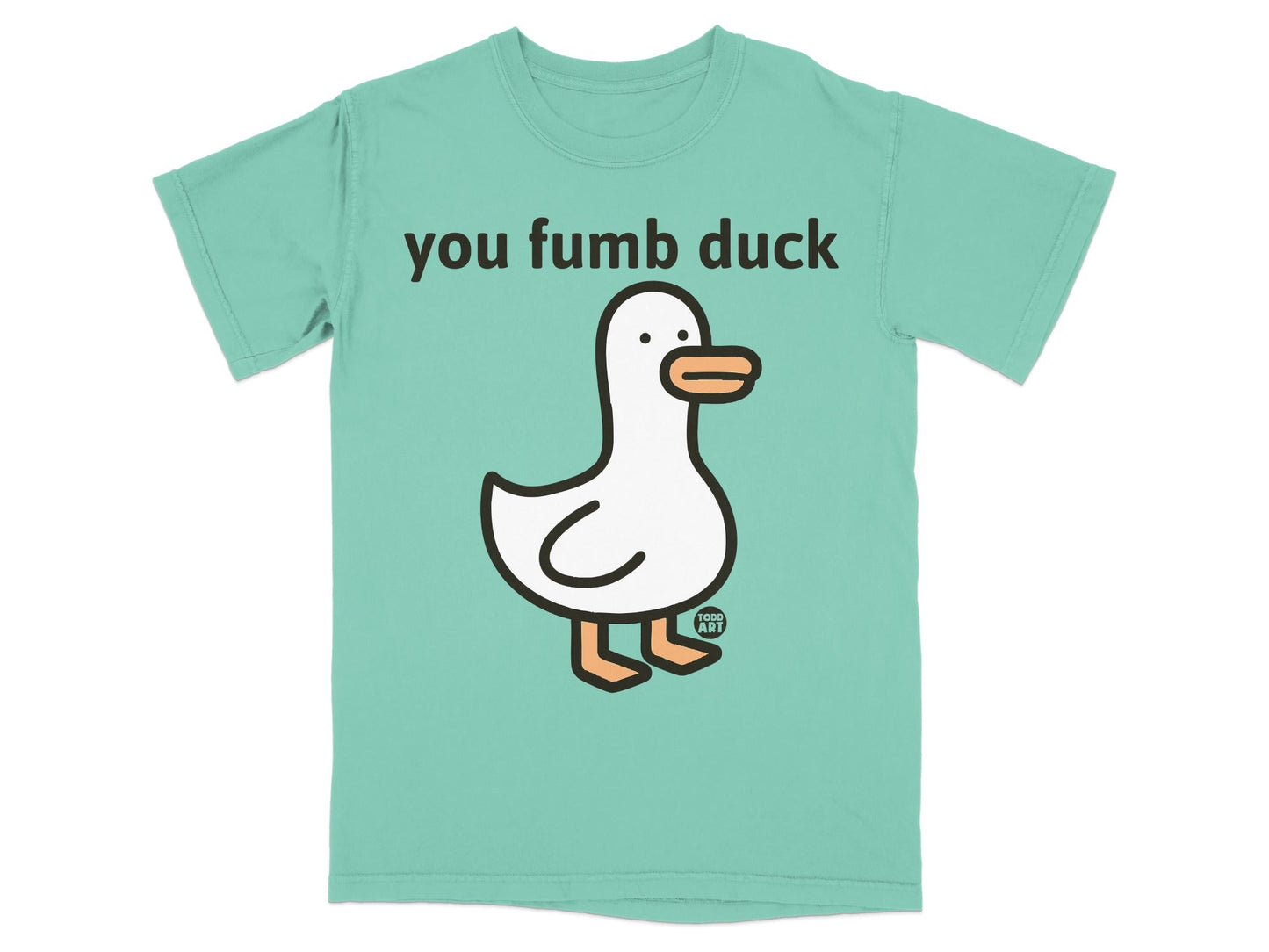 You Fumb Duck Cartoon Character Graphic T-shirt