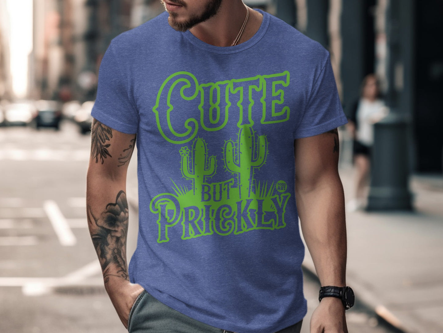 Cute But Prickly Graphic Cactus Print T-Shirt