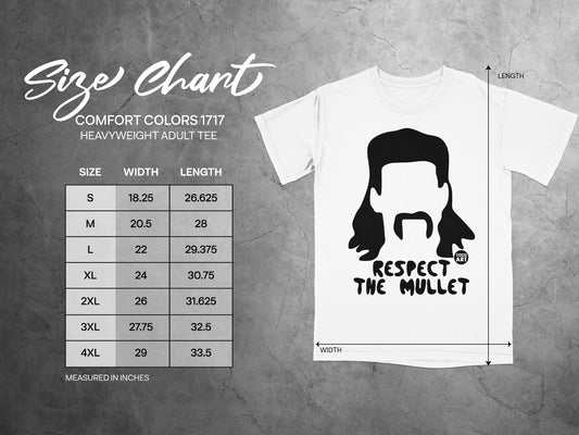 Comfort Colors 1717 Respect The Mullet Heavyweight Tee product type