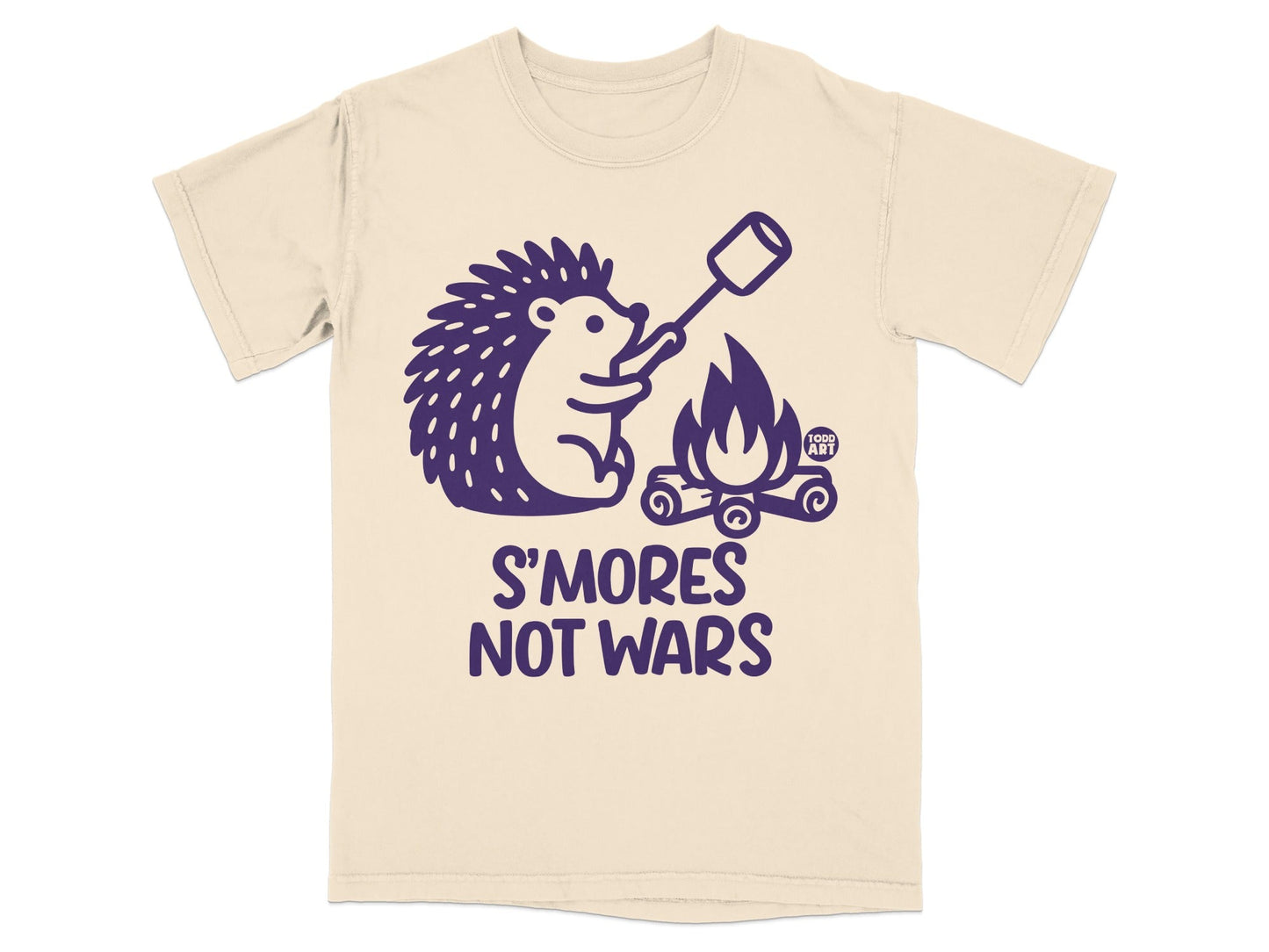 S'mores Not Wars Hedgehog Around Campfire T-Shirt