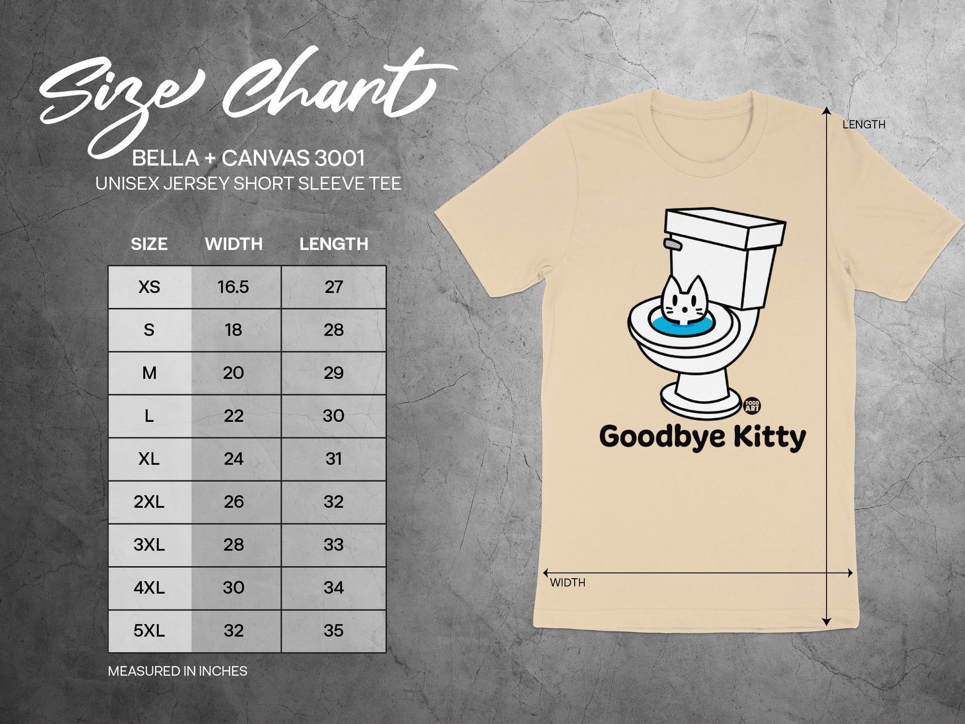 Funny Cat Toilet Humor Graphic Tee Shirt