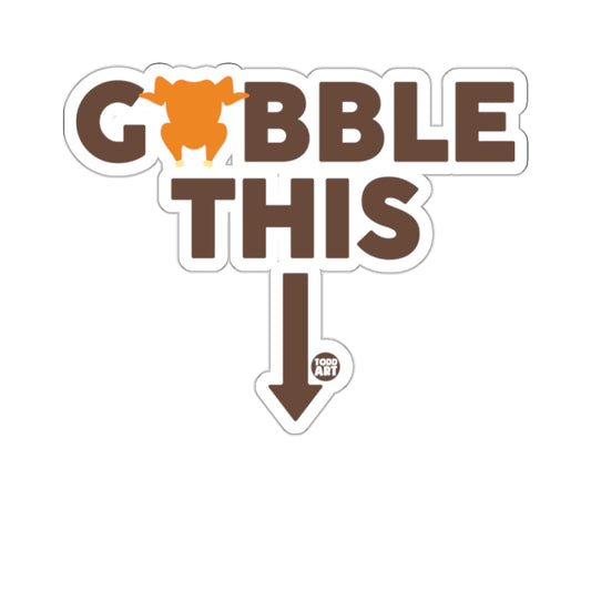 Gobble This Thanksgiving Turkey Down Arrow 