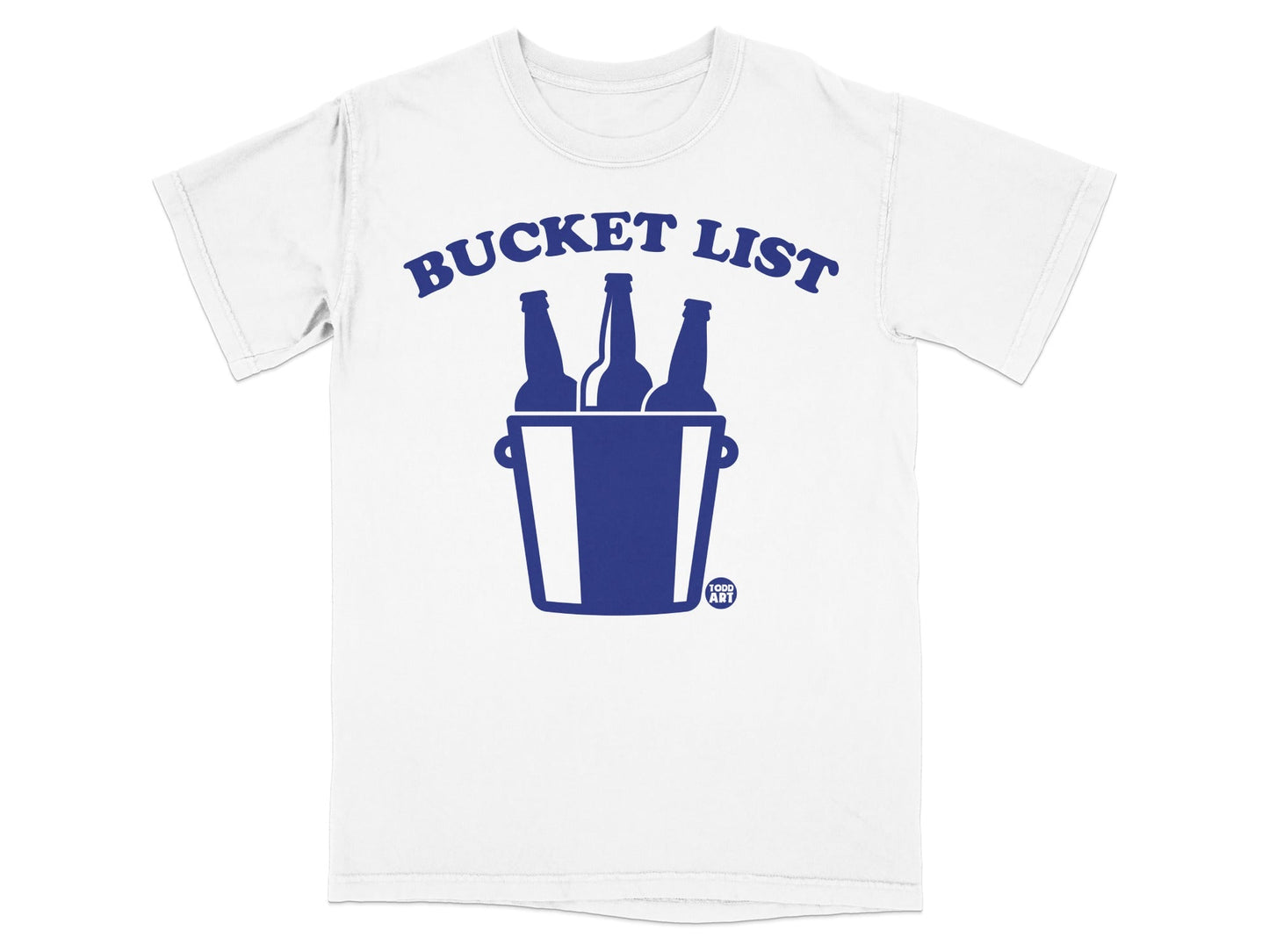 Bucket List Beer Bottles in Ice Bucket Design Shirt