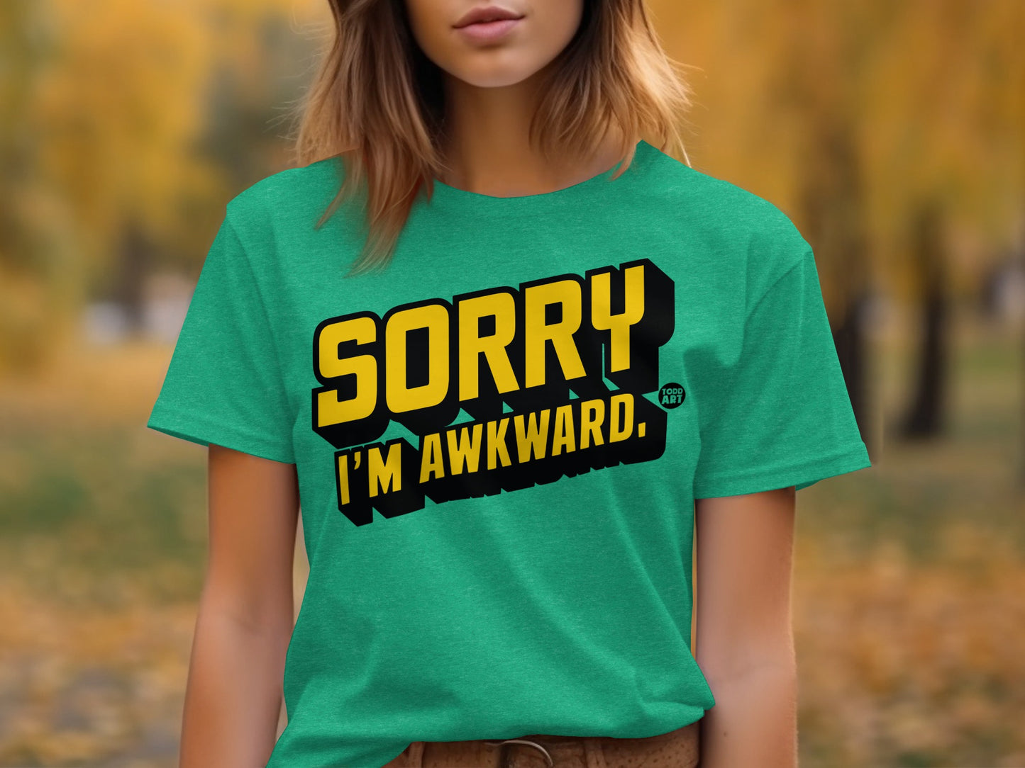 Sorry I'm Awkward Statement Graphic Tee