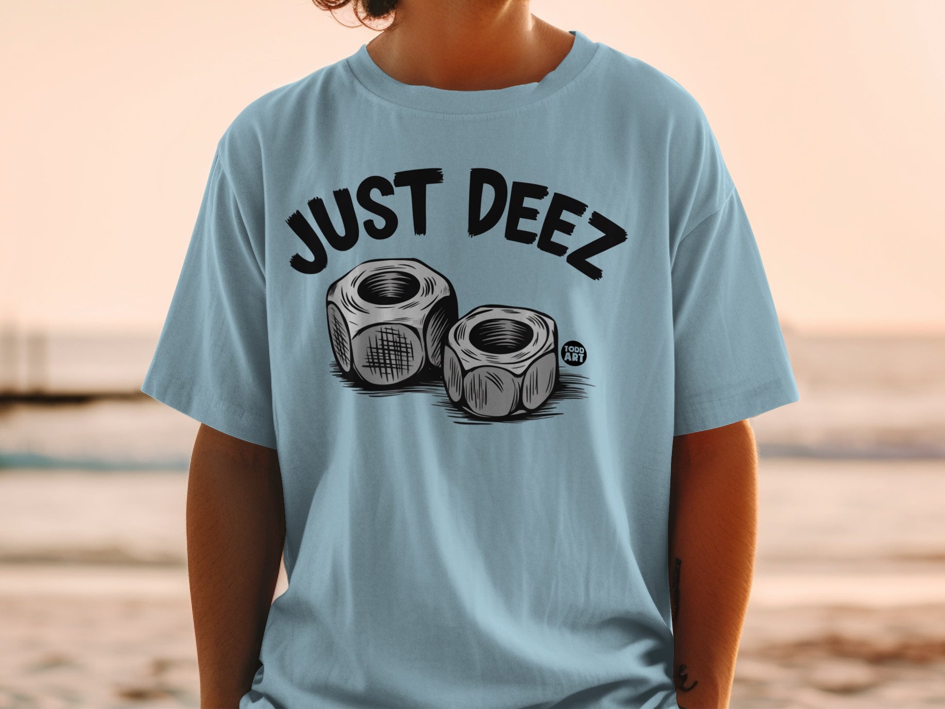 JUST DEEZ Nuts Graphic Design T Shirt product type