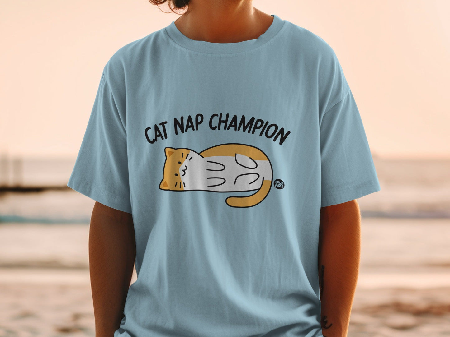 Cat Nap Champion Funny Cat Lover Unisex T-Shirt