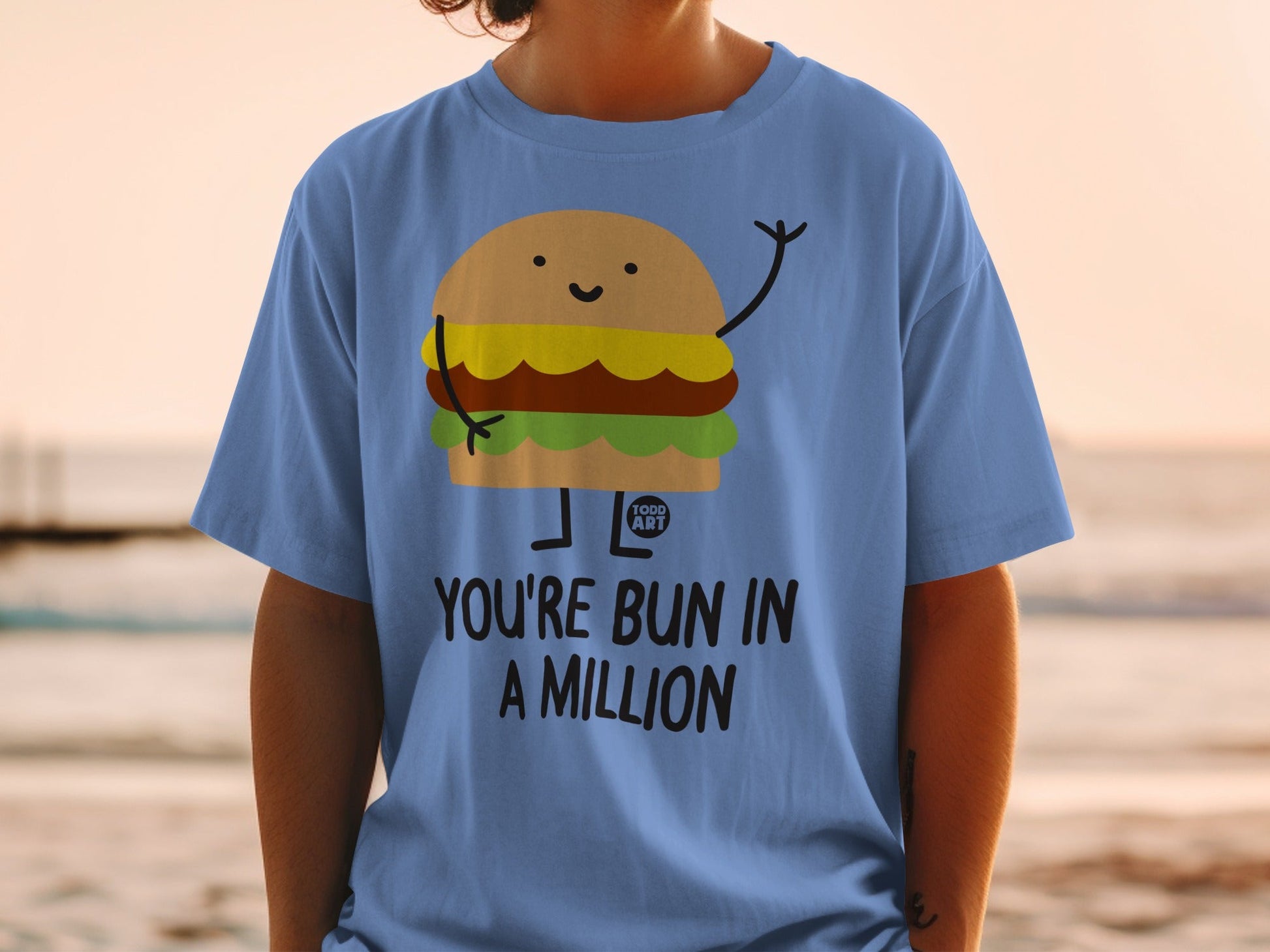 You're Bun In A Million Burger Graphic T-Shirt