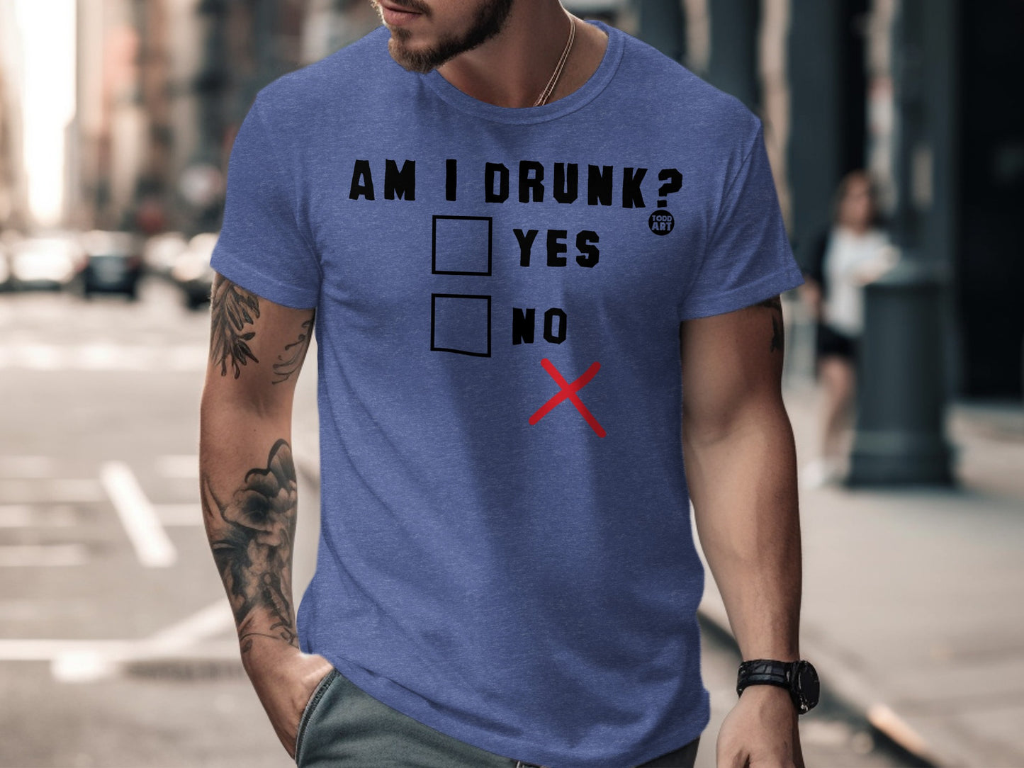 Am I Drunk? Yes No Funny Graphic Humor T-Shirt