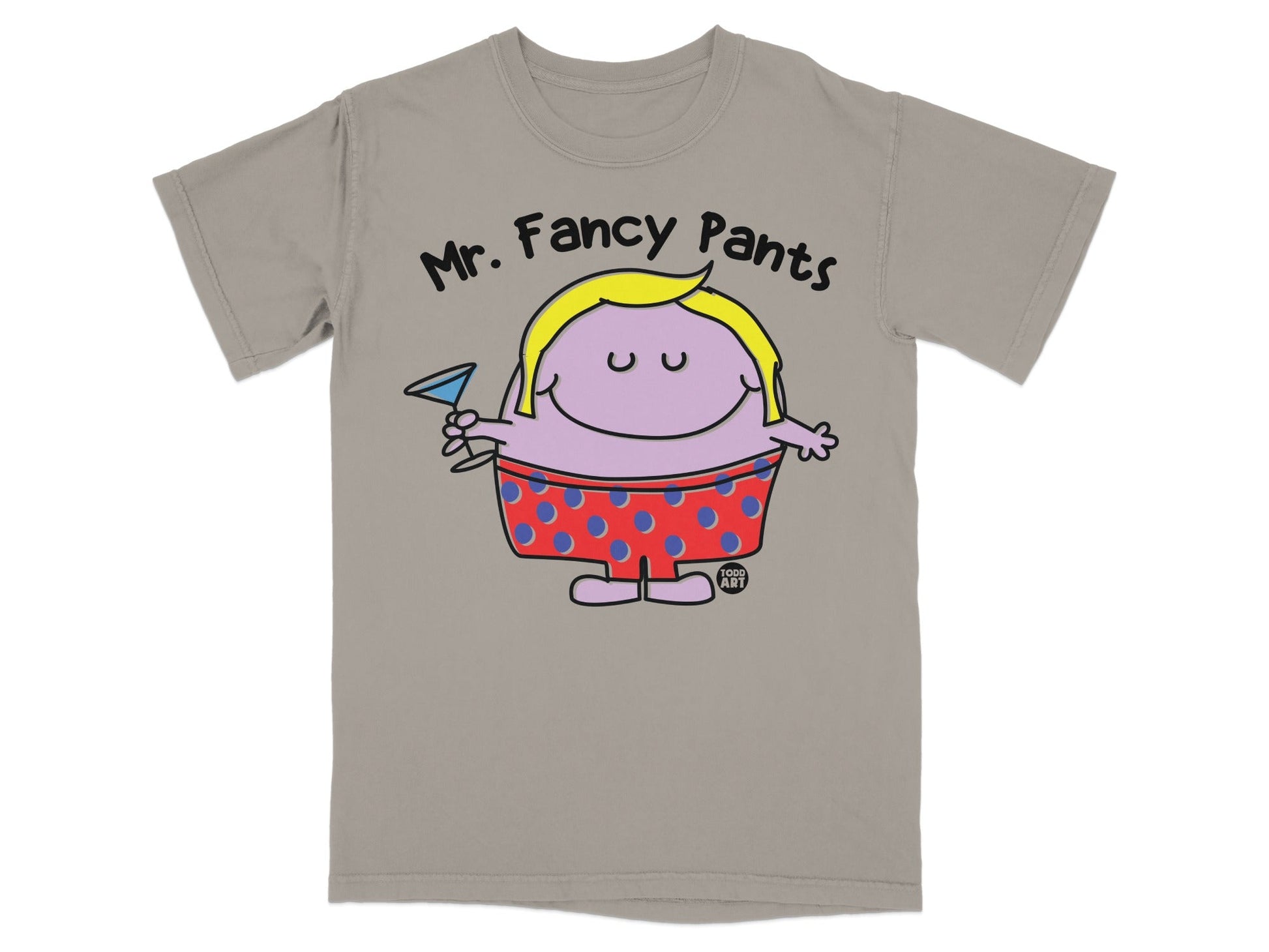 Mr. Fancy Pants Graphic Cartoon Character T-Shirt
