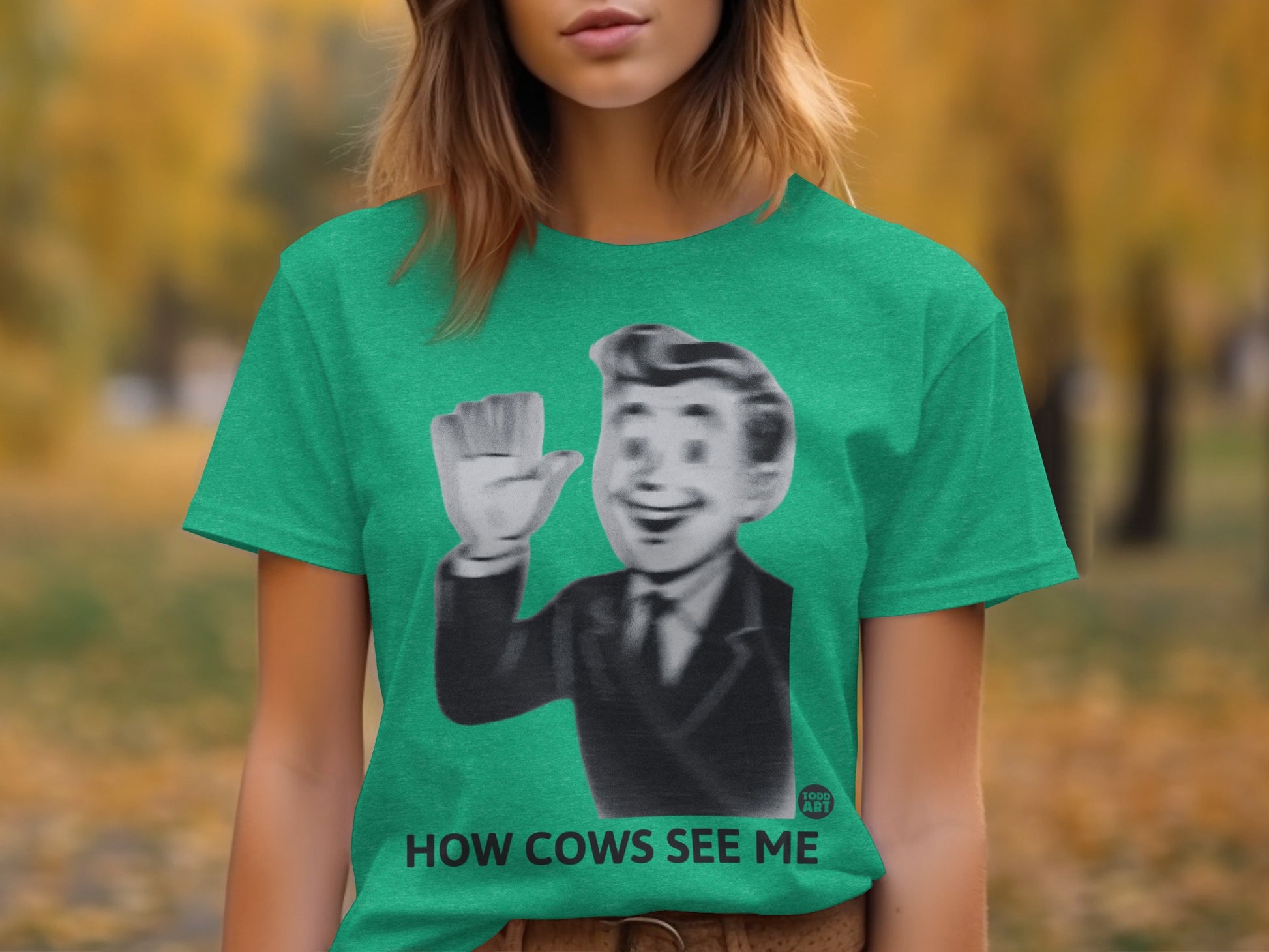 Retro How Cows See Me Graphic T-Shirt
