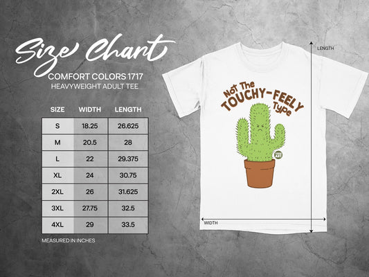 Not The Touchy-Feely Type Cactus Adult Tee