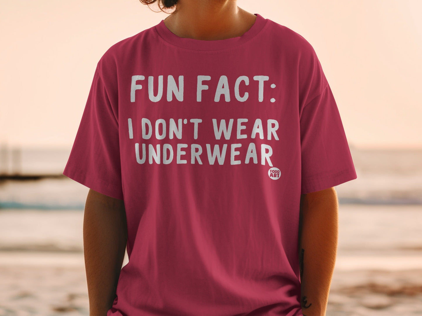 Fun Fact I Don't Wear Underwear Graphic T-Shirt