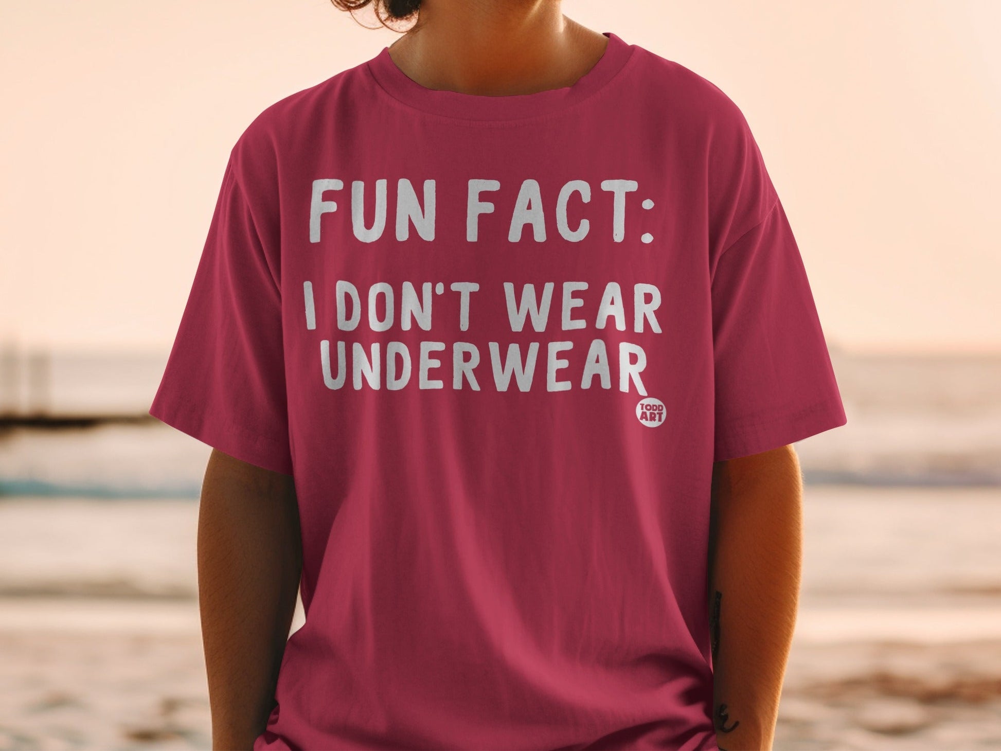 Fun Fact I Don't Wear Underwear Graphic T-Shirt