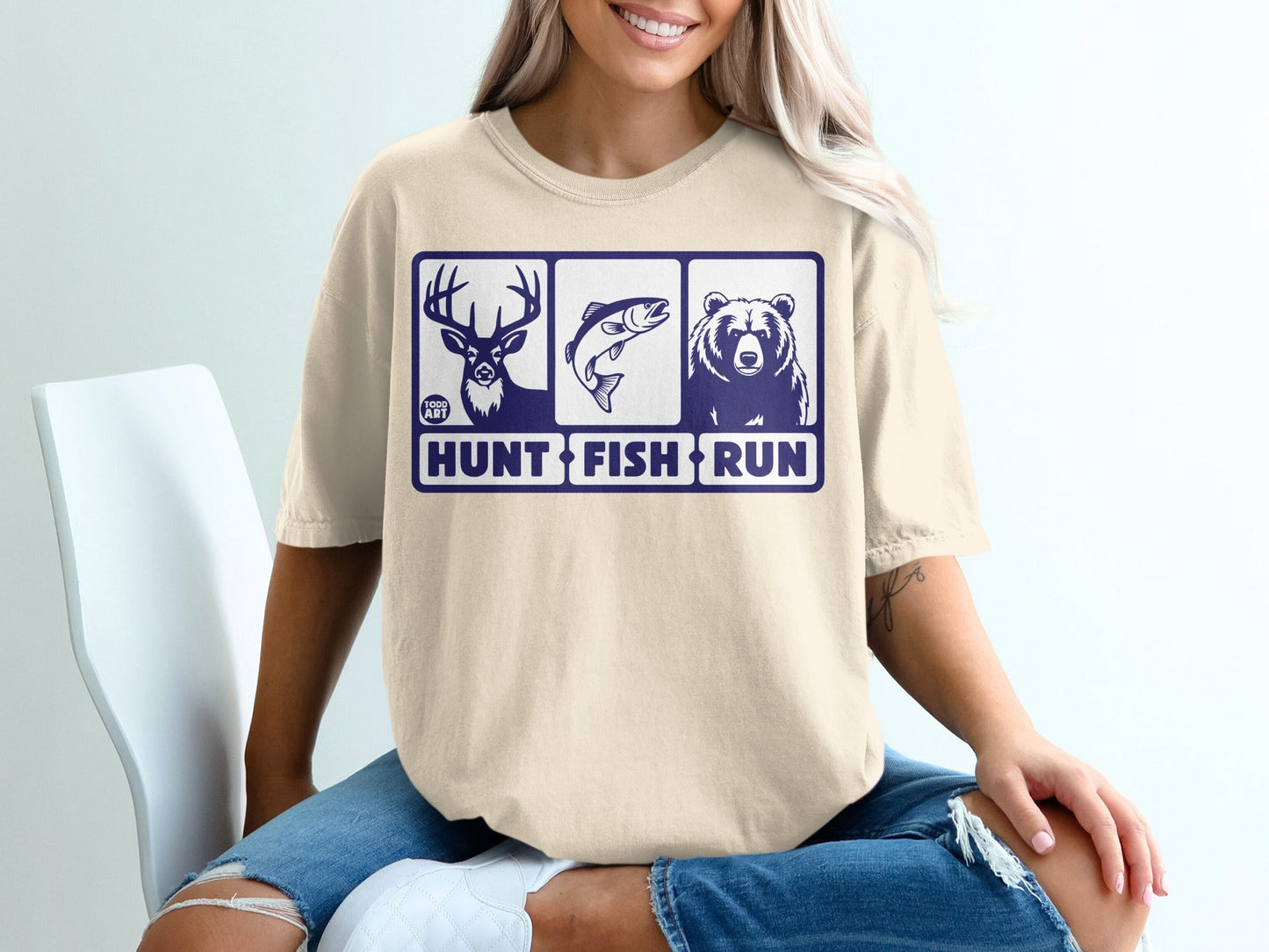 Wilderness Adventure Hunt Fish Run T-shirt