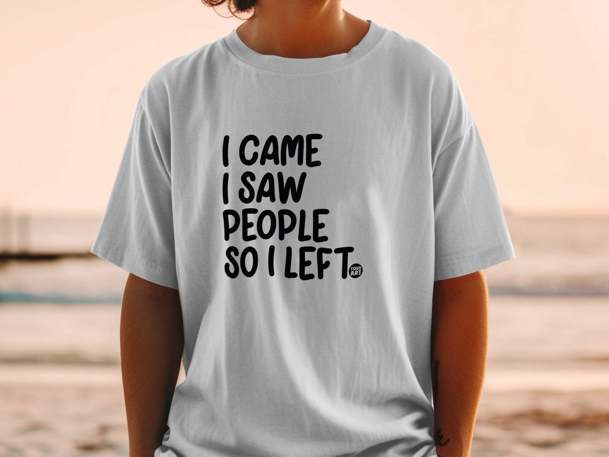 I Came I Saw People So I Left Graphic T-Shirt