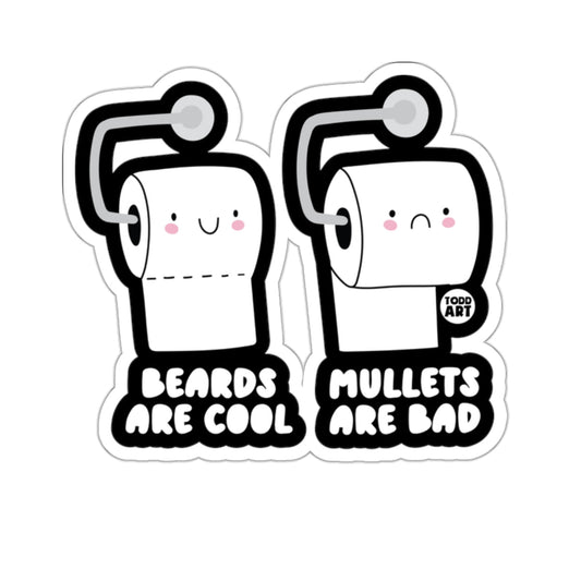 Beards Are Cool Mullets Are Bad Toilet Paper 