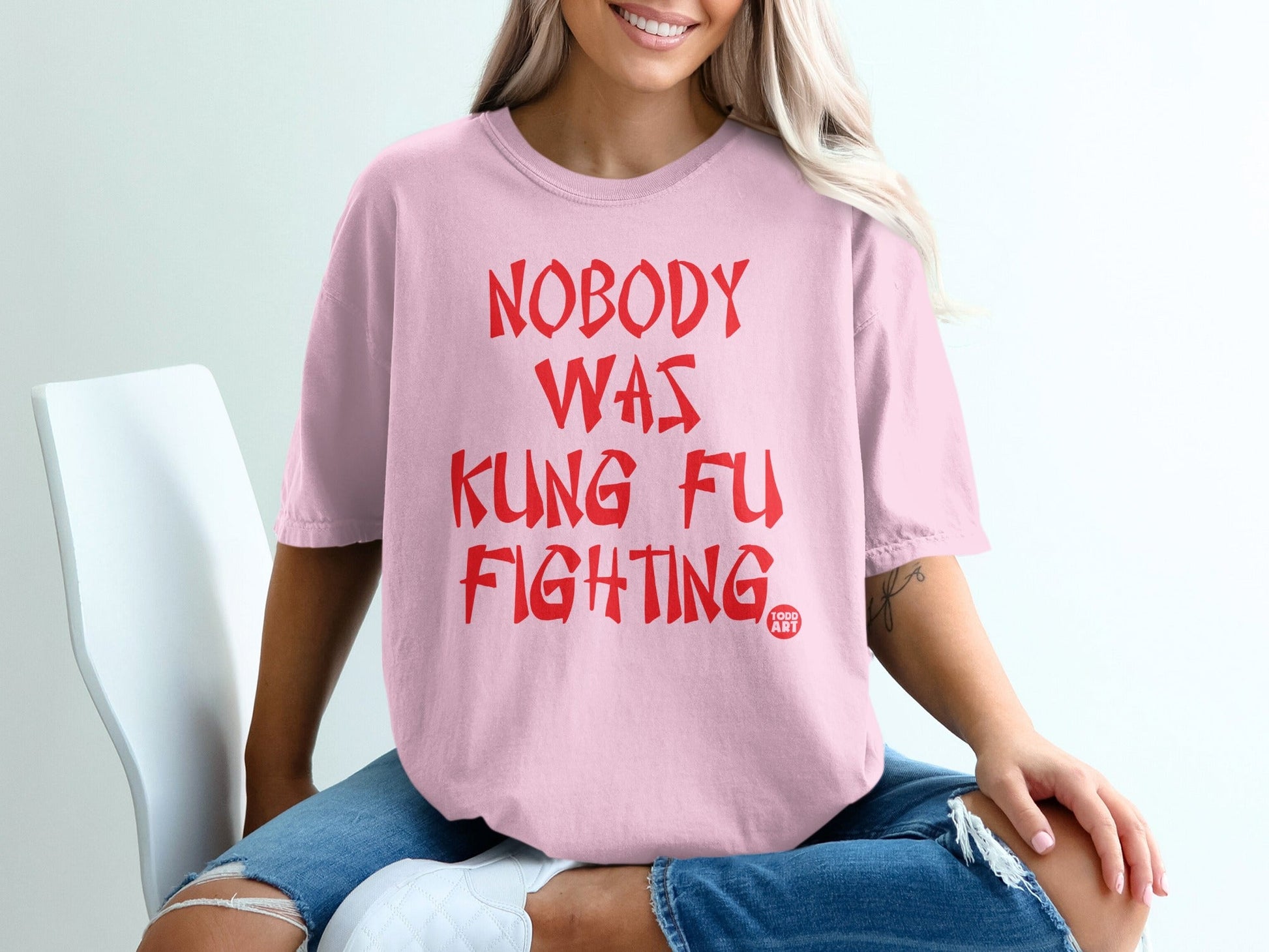 Nobody Was Kung Fu Fighting Graphic T-shirt