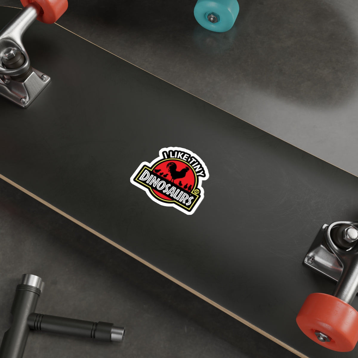 I Like Tiny Dinosaurs Sticker for Skateboards and Laptops