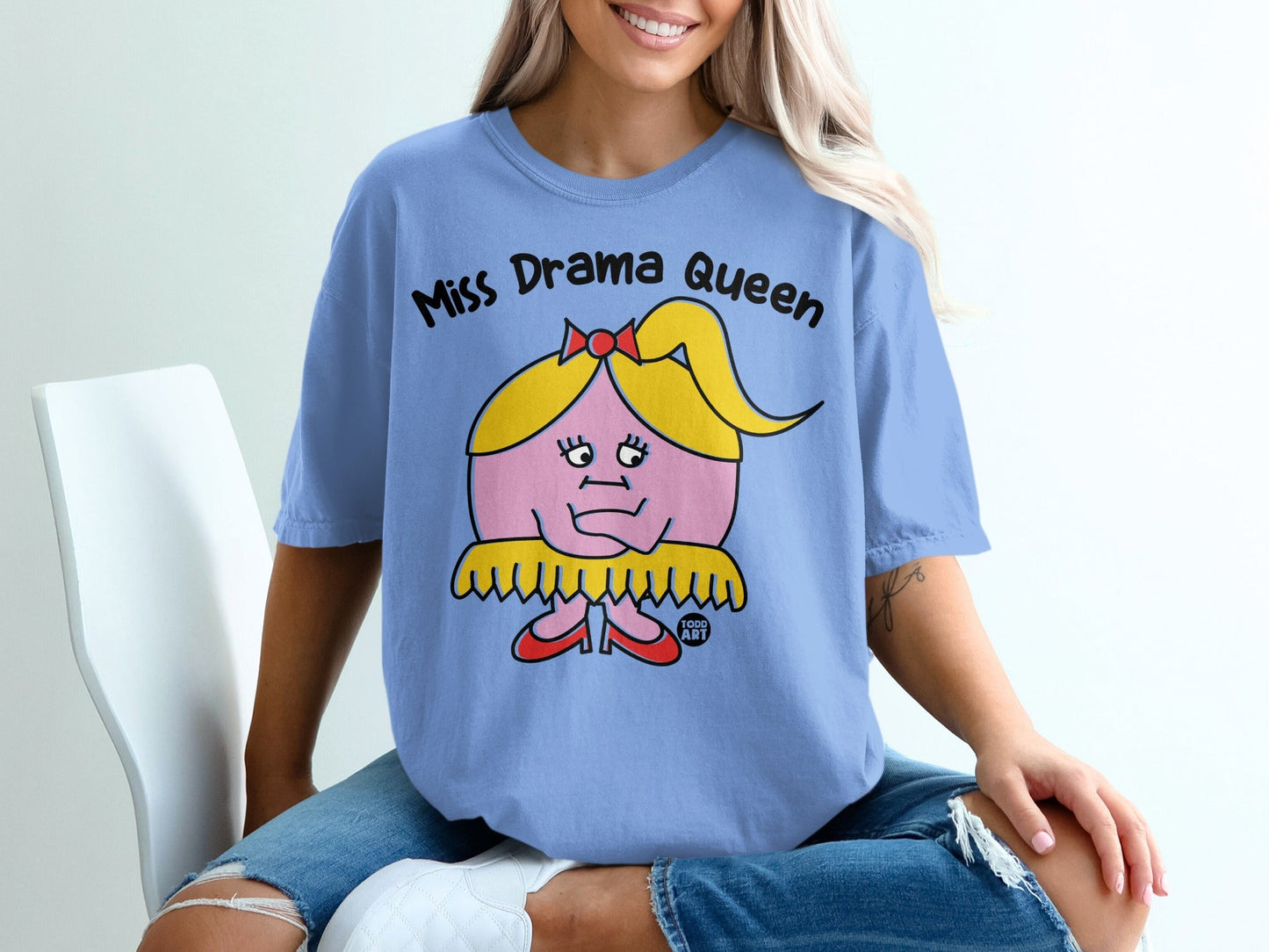 Miss Drama Queen Graphic T-Shirt Casual Wear