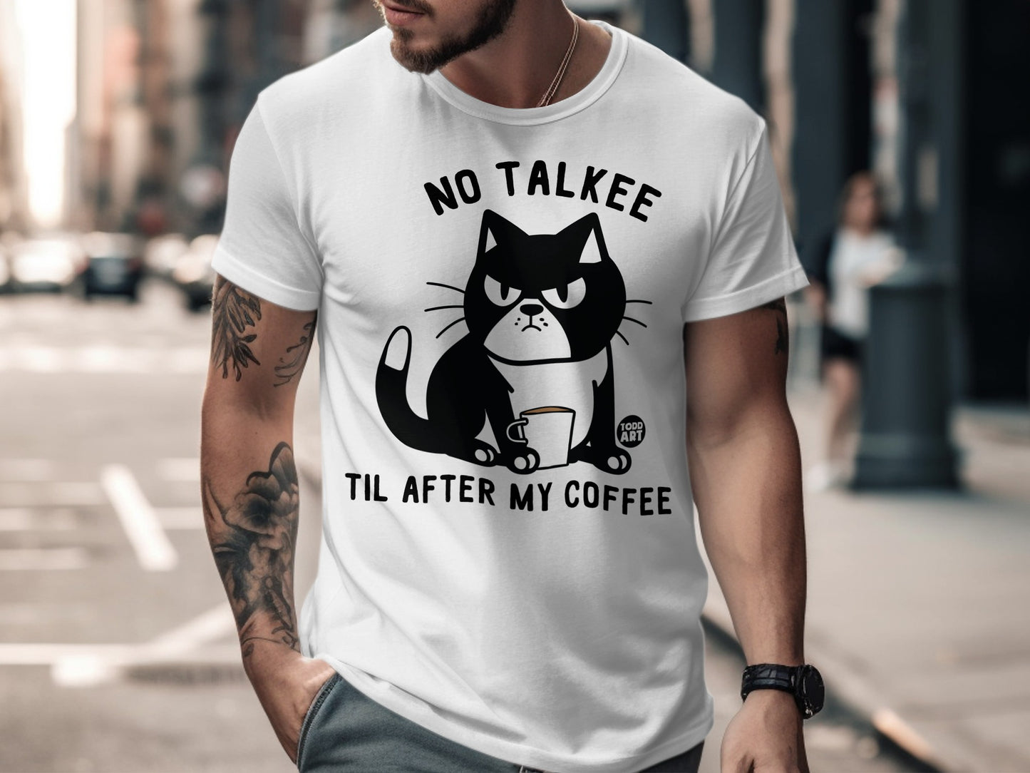 No Talkee Til After My Coffee Graphic T-shirt