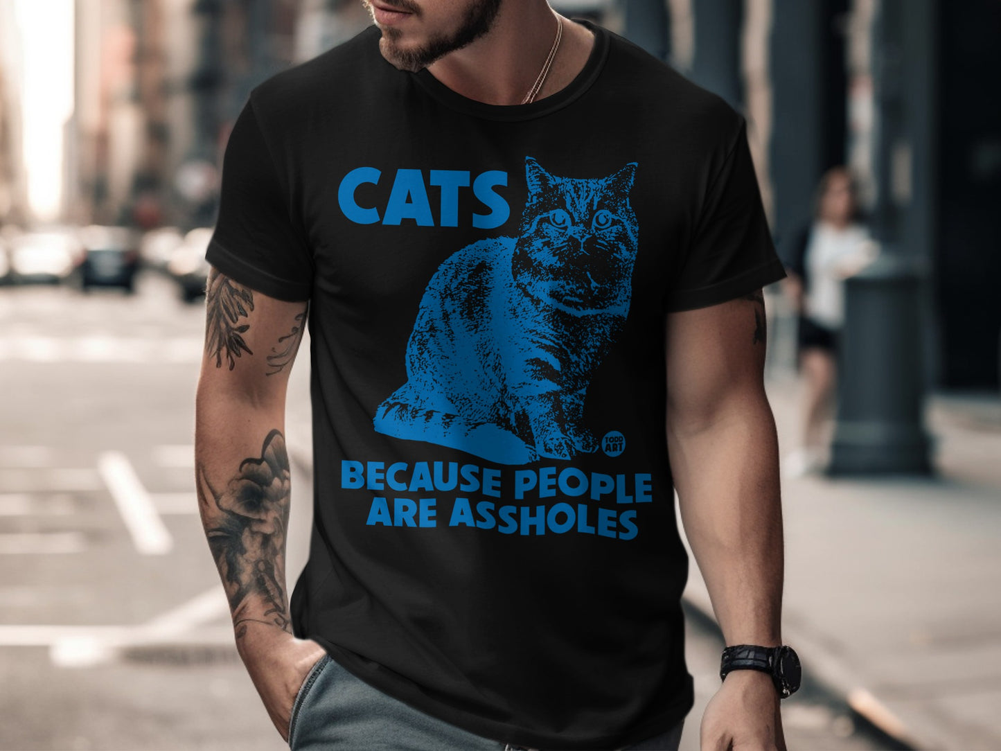 Cats Because People Are Assholes T-shirt