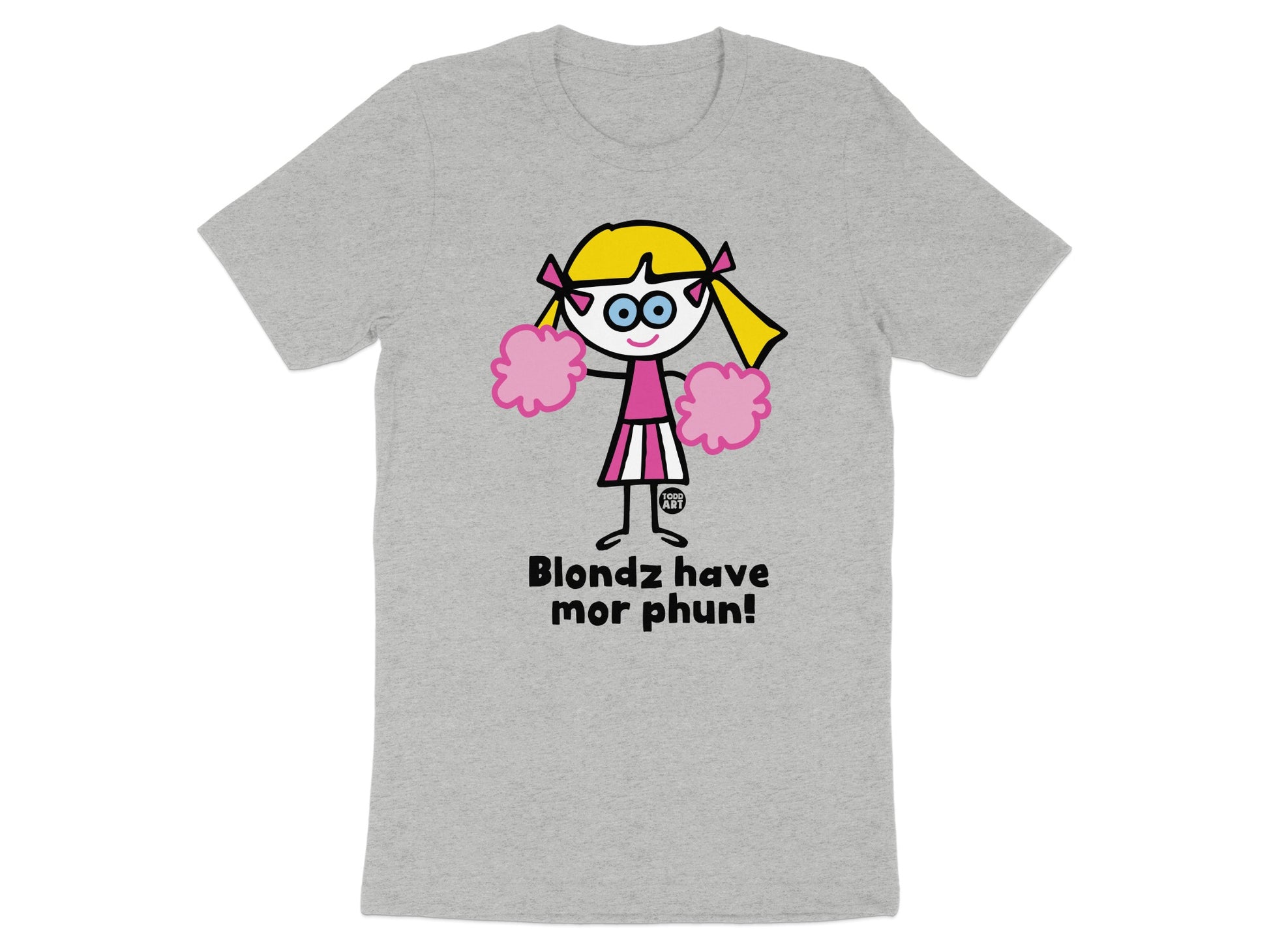 Blondz have mor phun cartoon graphic t-shirt
