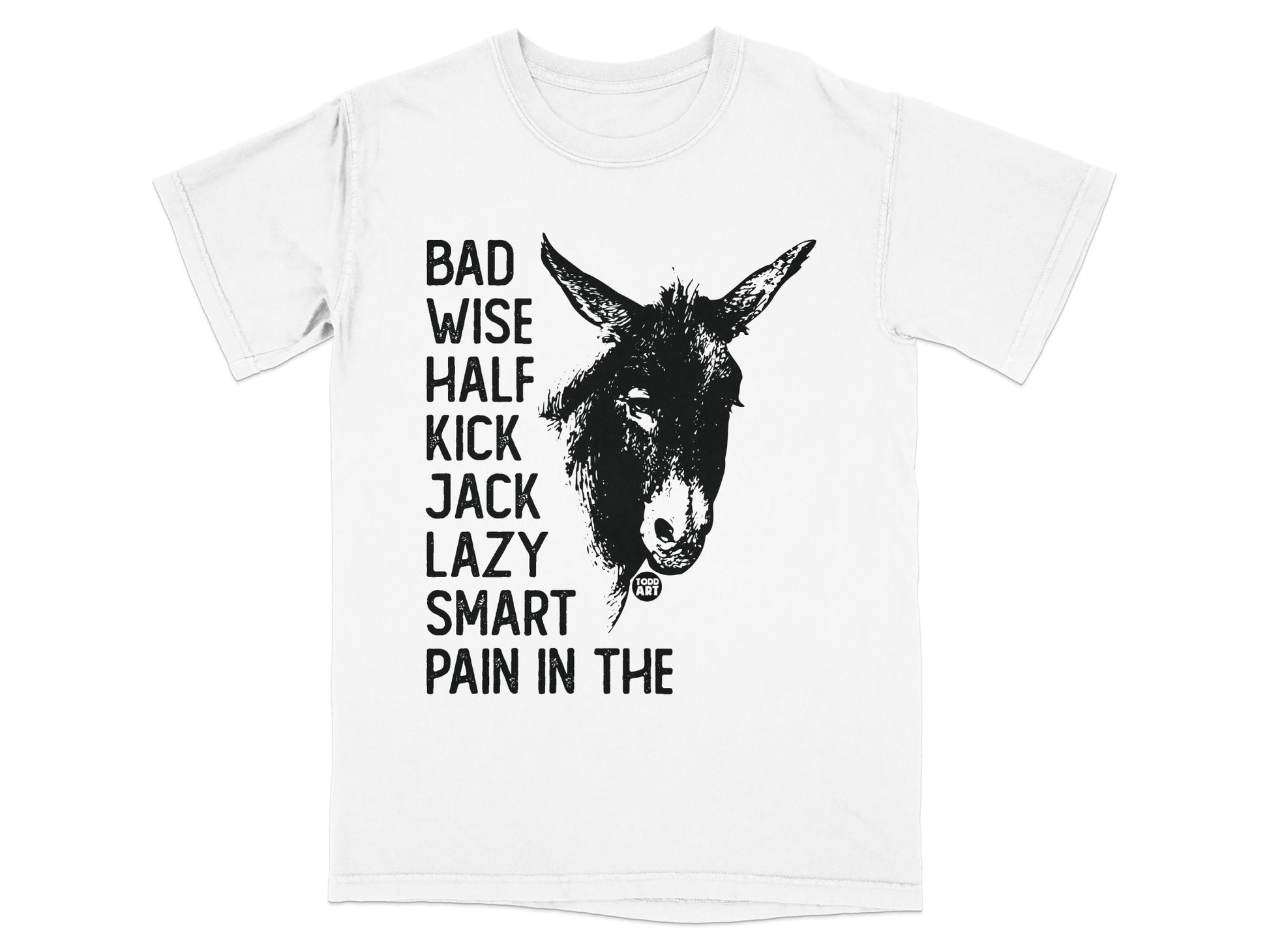 Humorous Donkey Graphic Tee with Witty Text T-shirt