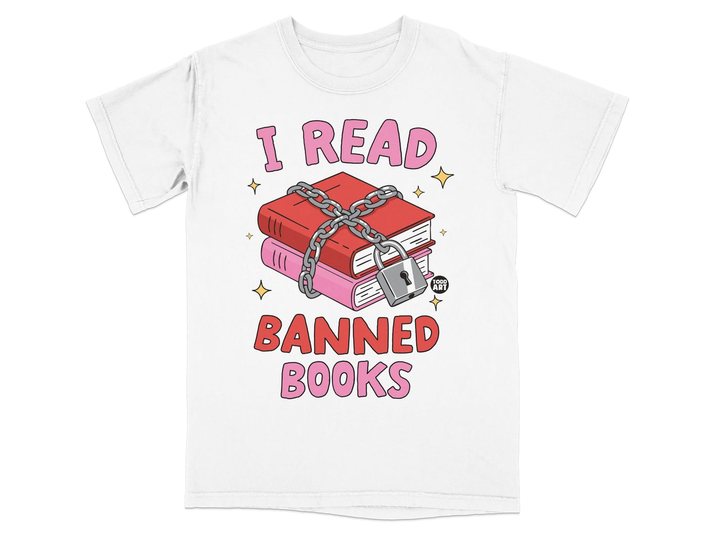 I Read Banned Books Graphic Tee Statement Shirt