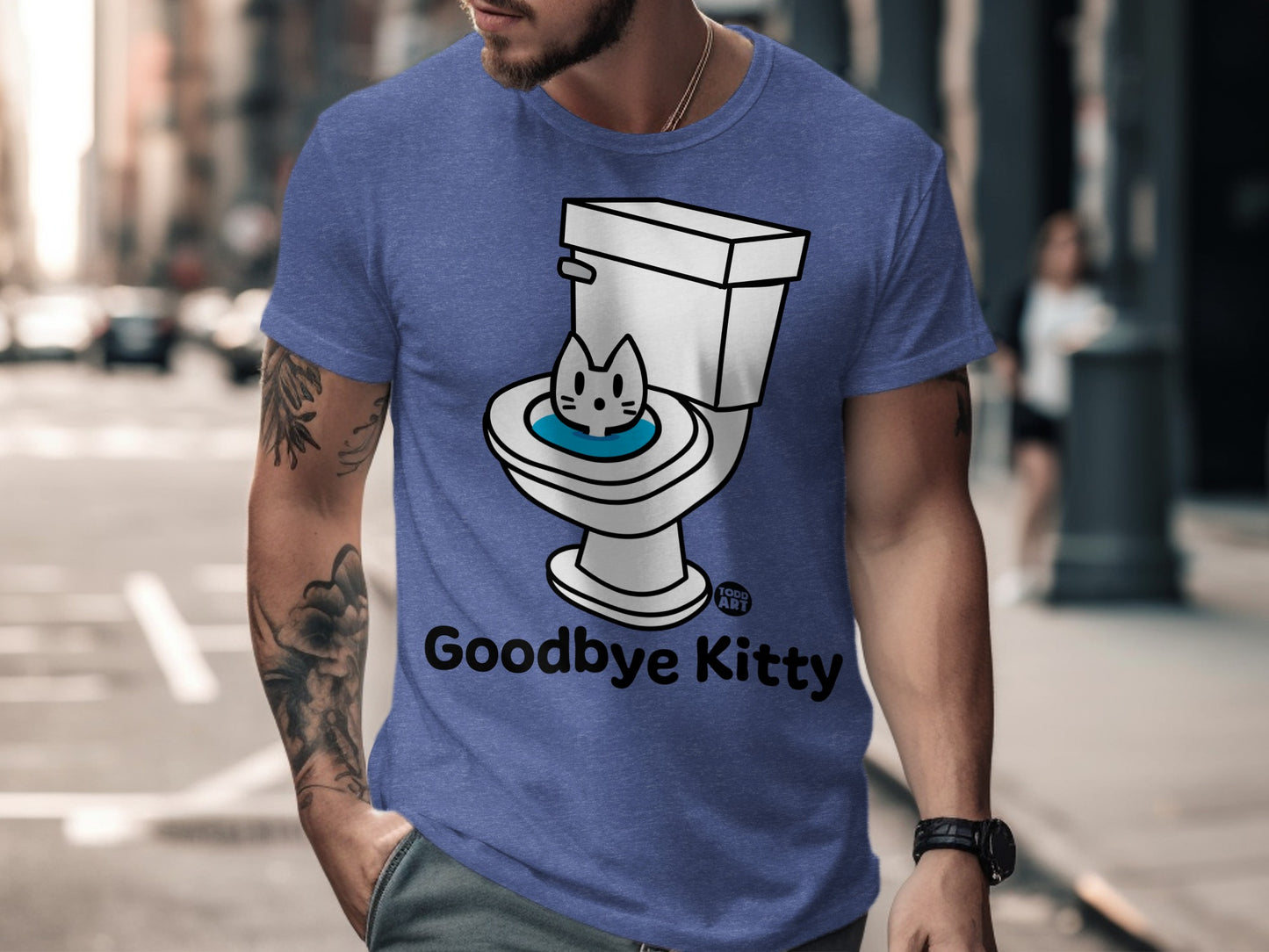 Goodbye Kitty Fun and Unique Graphic T-Shirt
