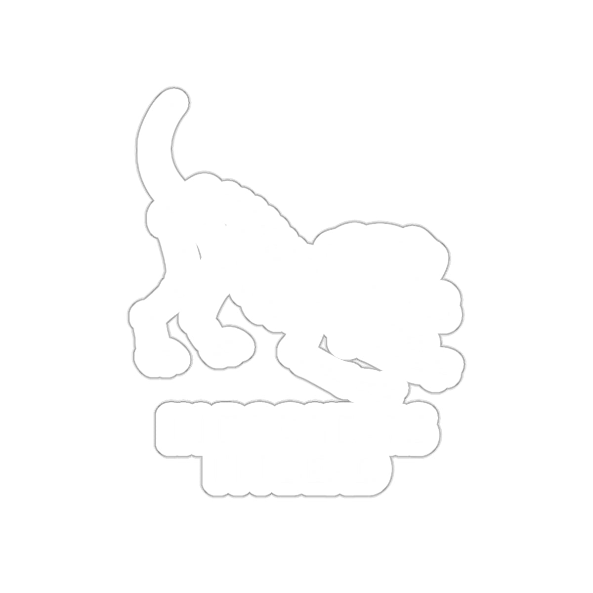 In Dog Years I'm Dead Skeleton Dog Art Design sticker