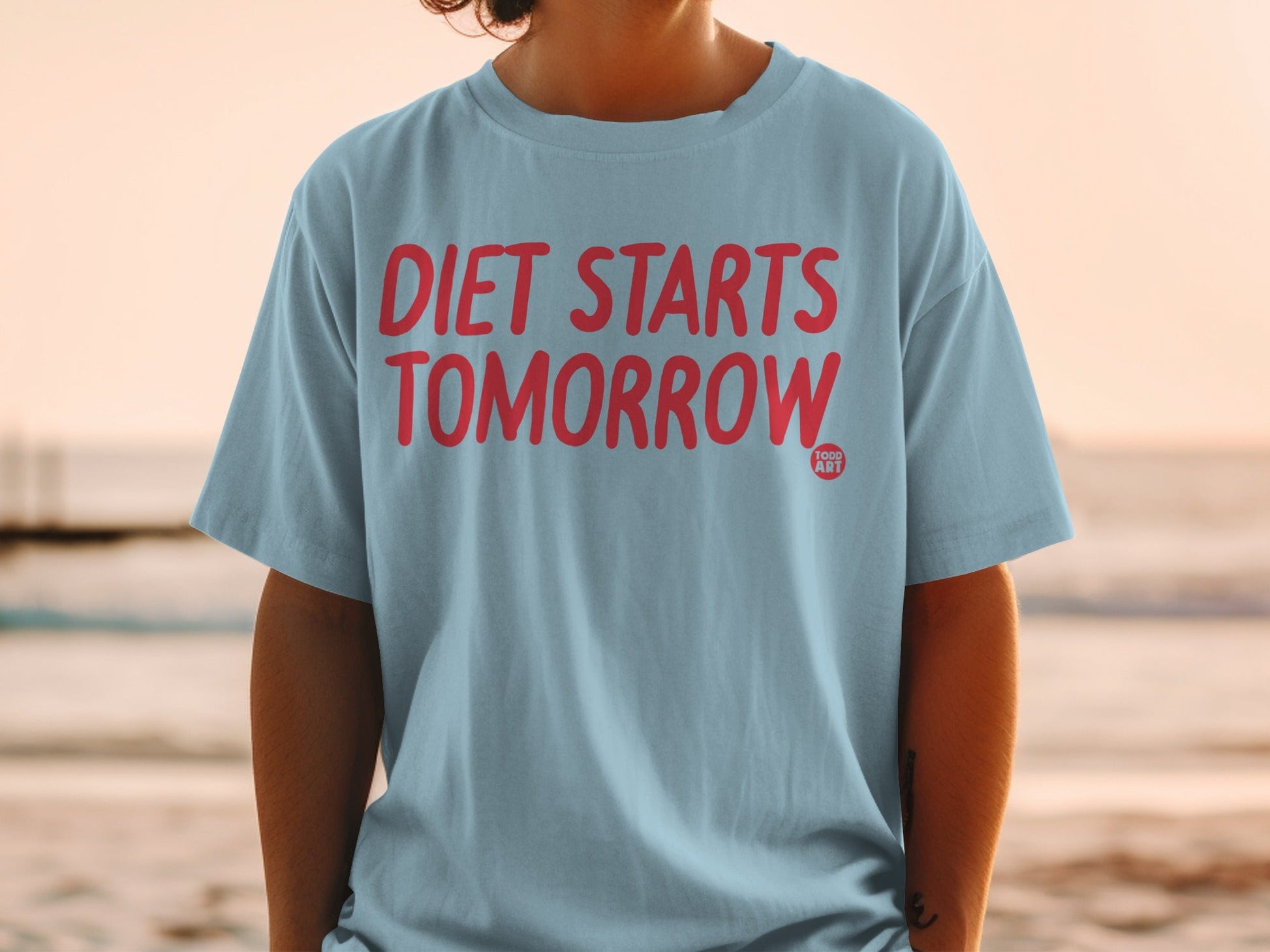 Diet Starts Tomorrow Graphic T-Shirt