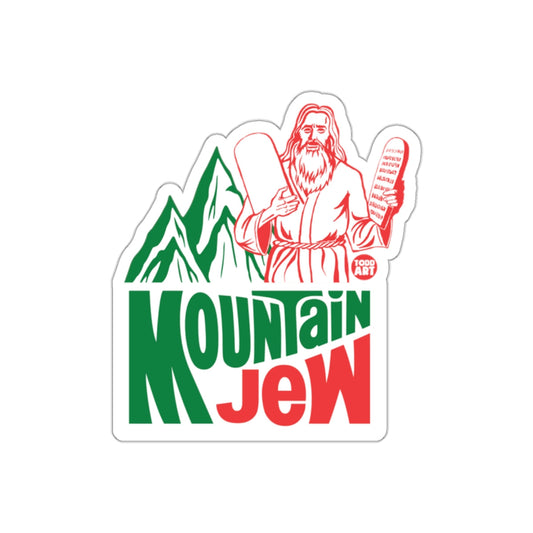 Mountain Jew Sticker - Funny Religious Themed Artwork Decoration
