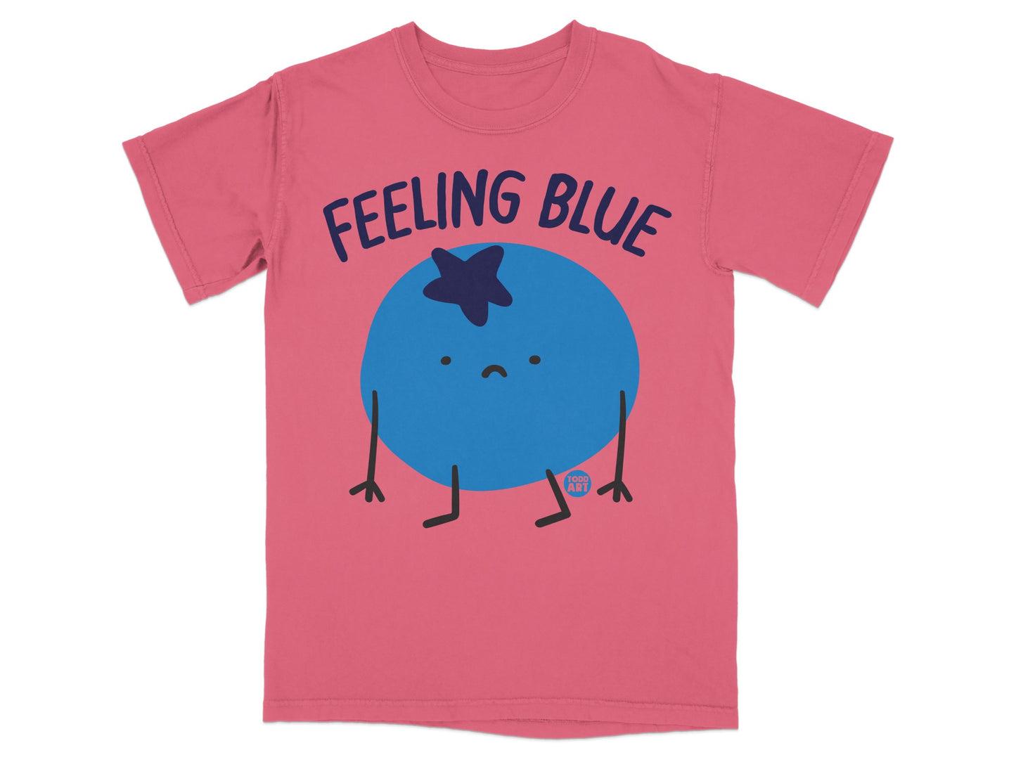 Feeling Blue Todd Art Sad Blueberry Character Design product type