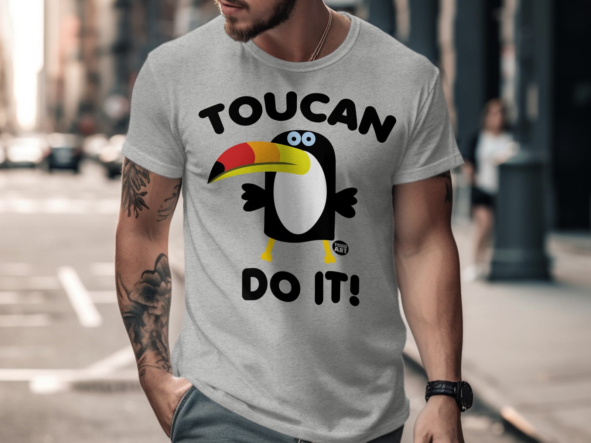 Toucan Do It Graphic Tee Encouragement Shirt