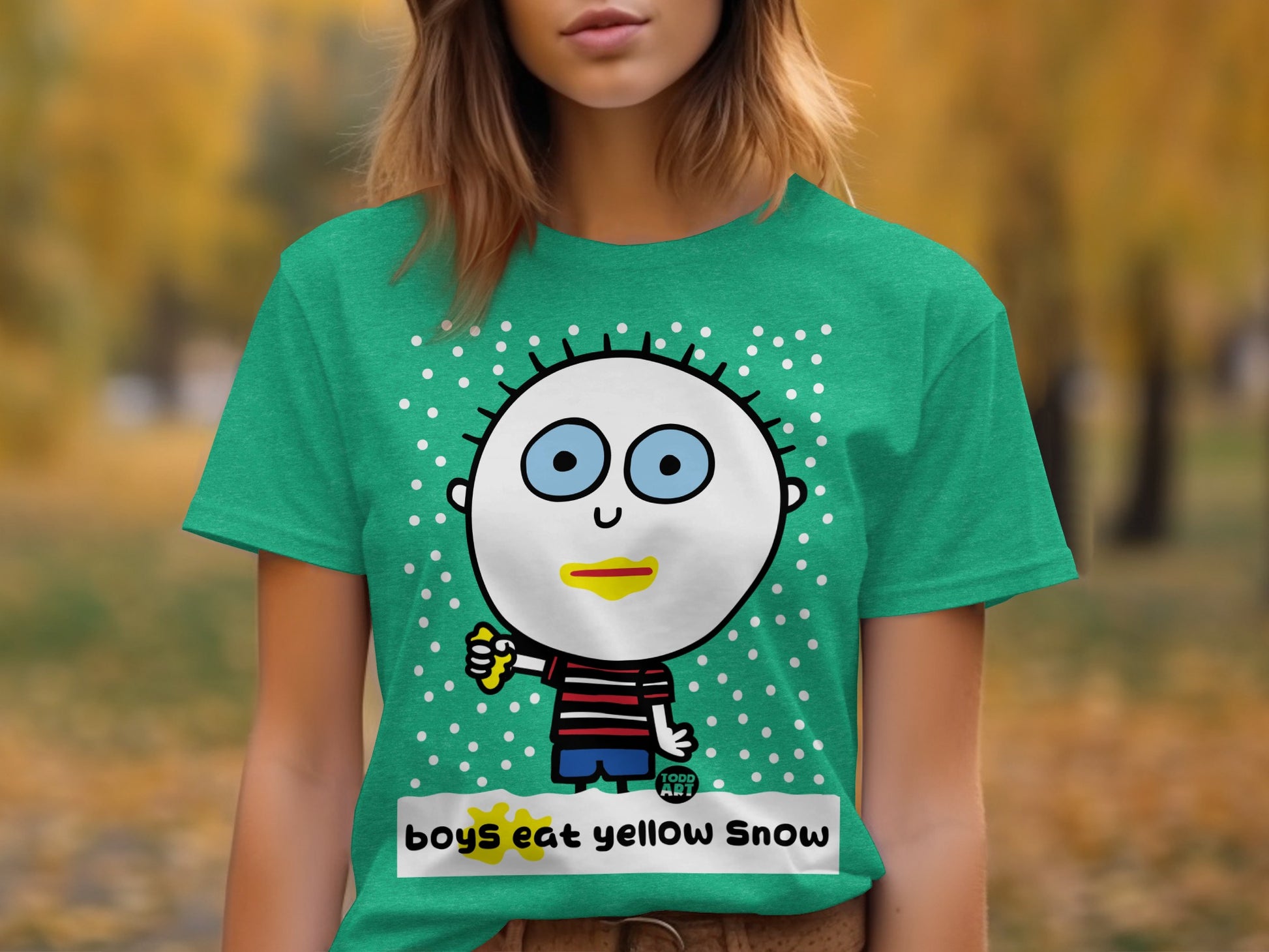 Boys Eat Yellow Snow Graphic Tee for Kids