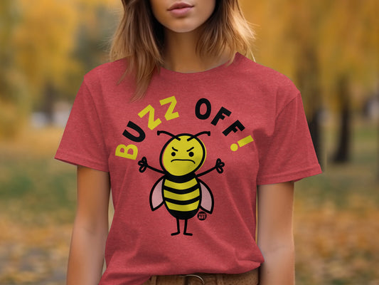 Buzz Off Angry Bee Graphic Women's T-shirt