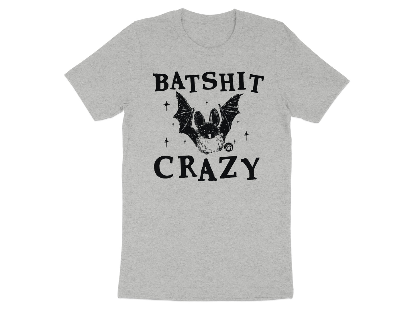 Batshit Crazy Graphic T-Shirt Halloween Tee