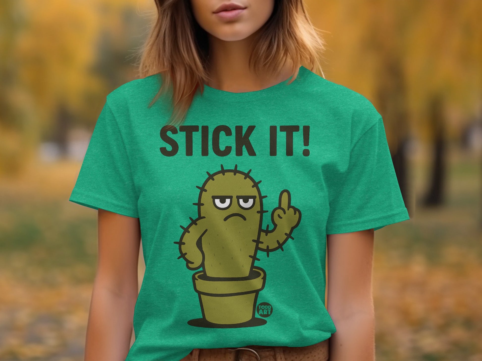 Stick It Cactus Graphic Unisex T-Shirt