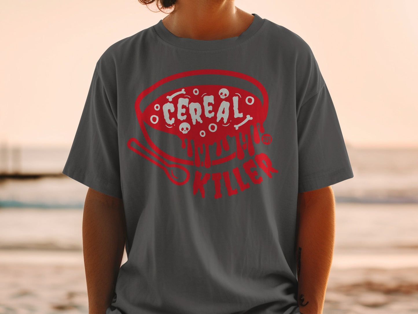 Cereal Killer Novelty T-Shirt With Unique Design