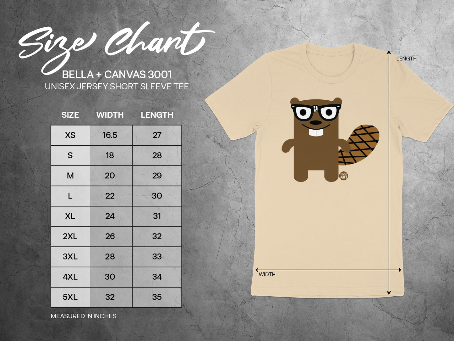 Cute Beaver Graphic Unisex Jersey Unique Tee
