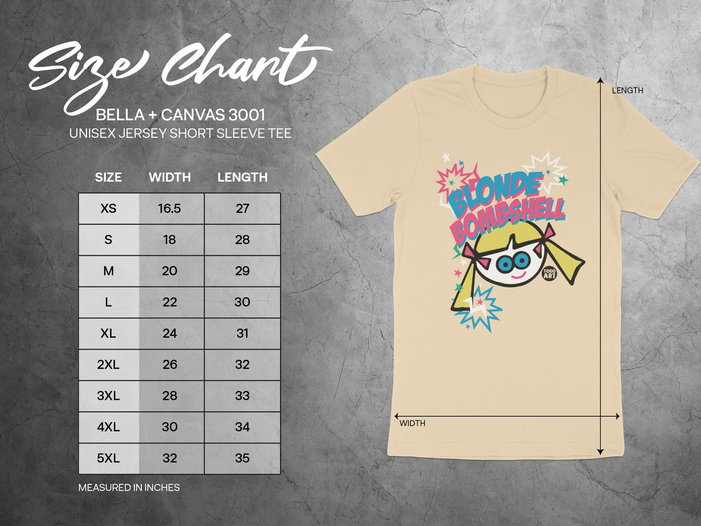 Blonde Bombshell Graphic Short Sleeve Tee