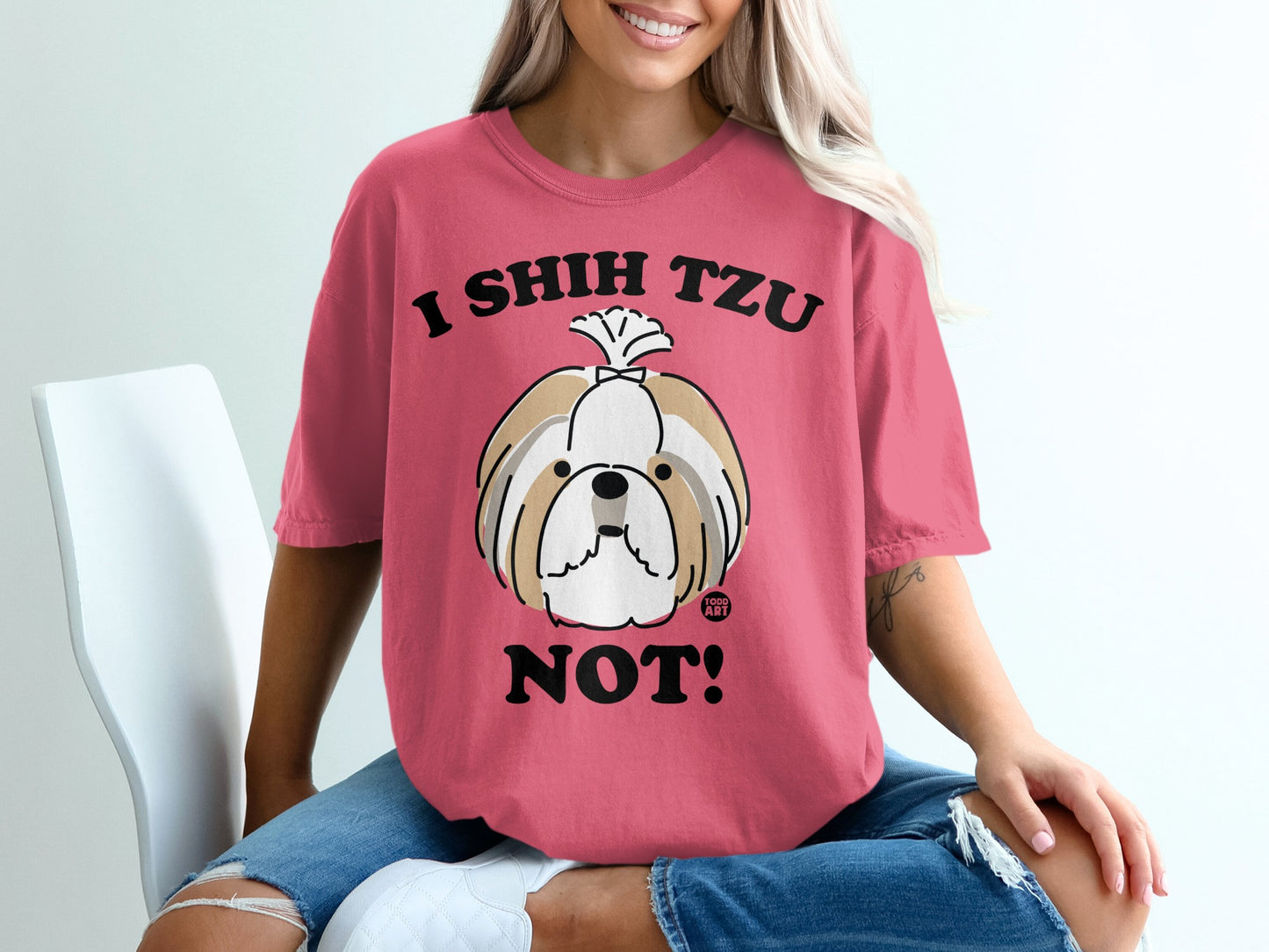 I Shih Tzu Not Funny Dog Graphic T-Shirt Product