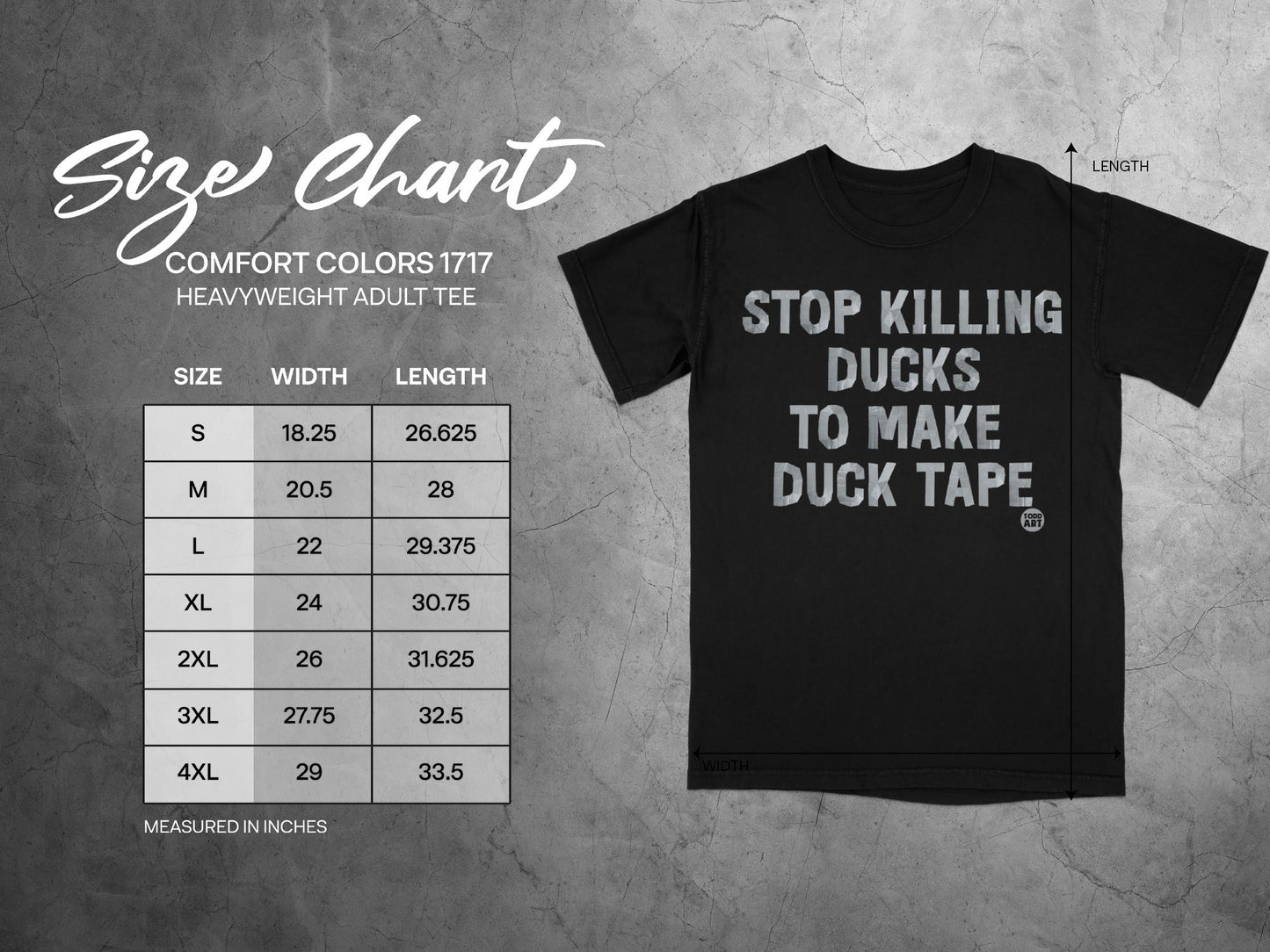 Stop Killing Ducks To Make Duck Tape Heavyweight Tee