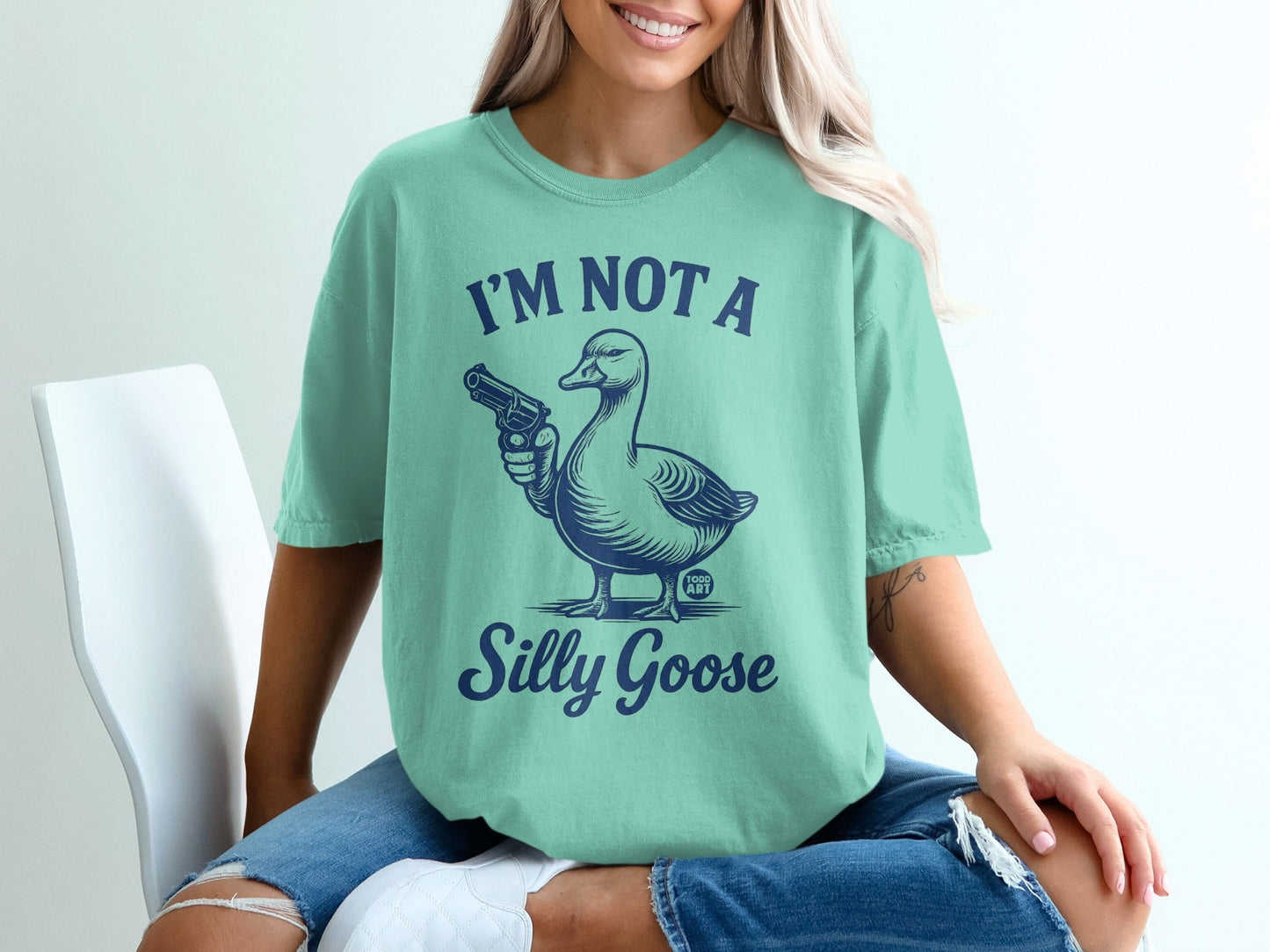 I'm Not A Silly Goose Graphic T-shirt for Fun