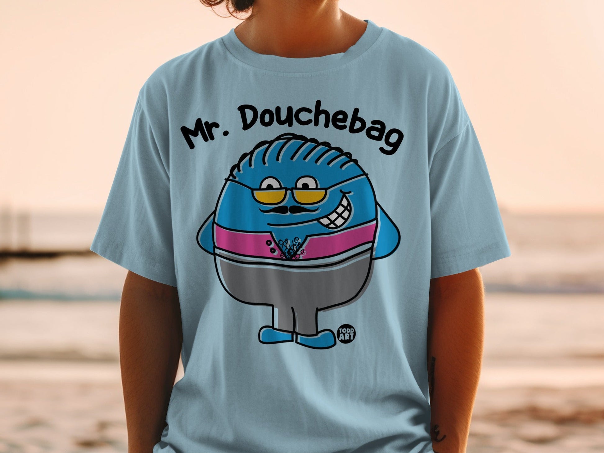 Mr. Douchebag Graphic Character T-shirt
