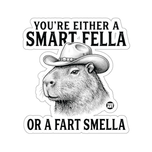 Smart Fella OR A Fart Smella Capybara Cowboy Hat 