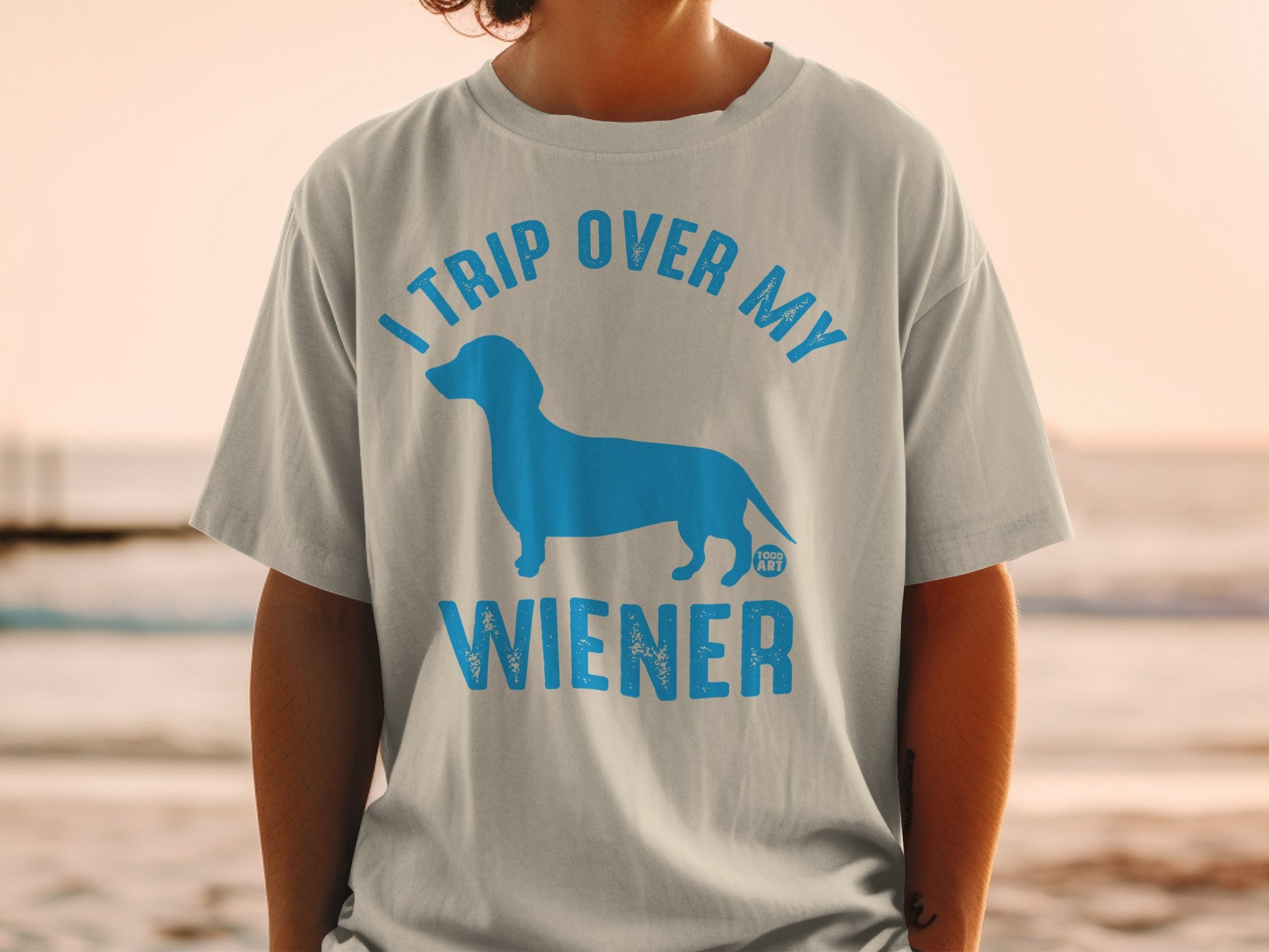 I Trip Over My Wiener Dog Graphic T-Shirt